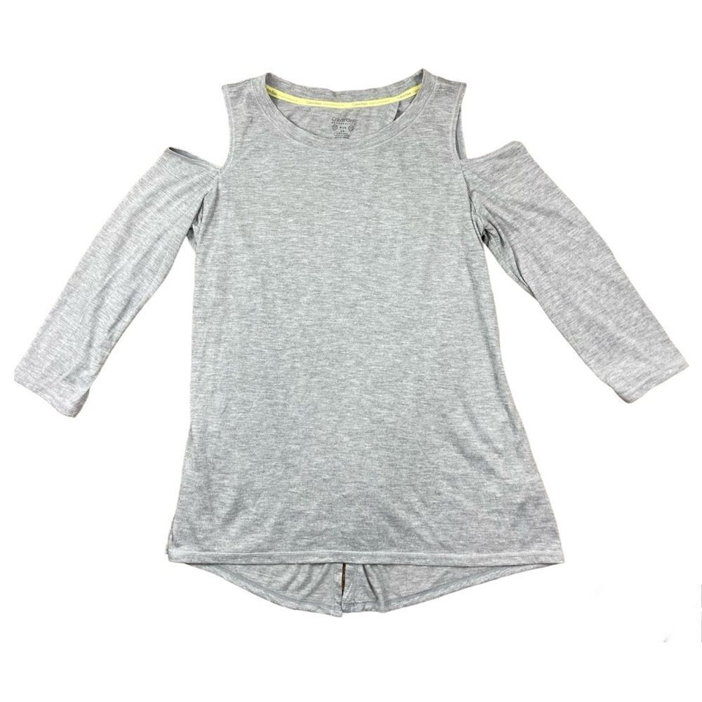 Calvin Klein Performance Grey Split Back Cold Sho… - image 1